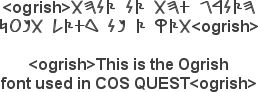 Ogre font example
